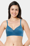 Amante Padded Non Wired Full Coverage T-Shirt Bra - Blue Saffire — thumbnail 1